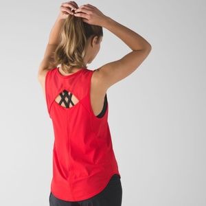 Lululemon Sculpt Tank True Red
